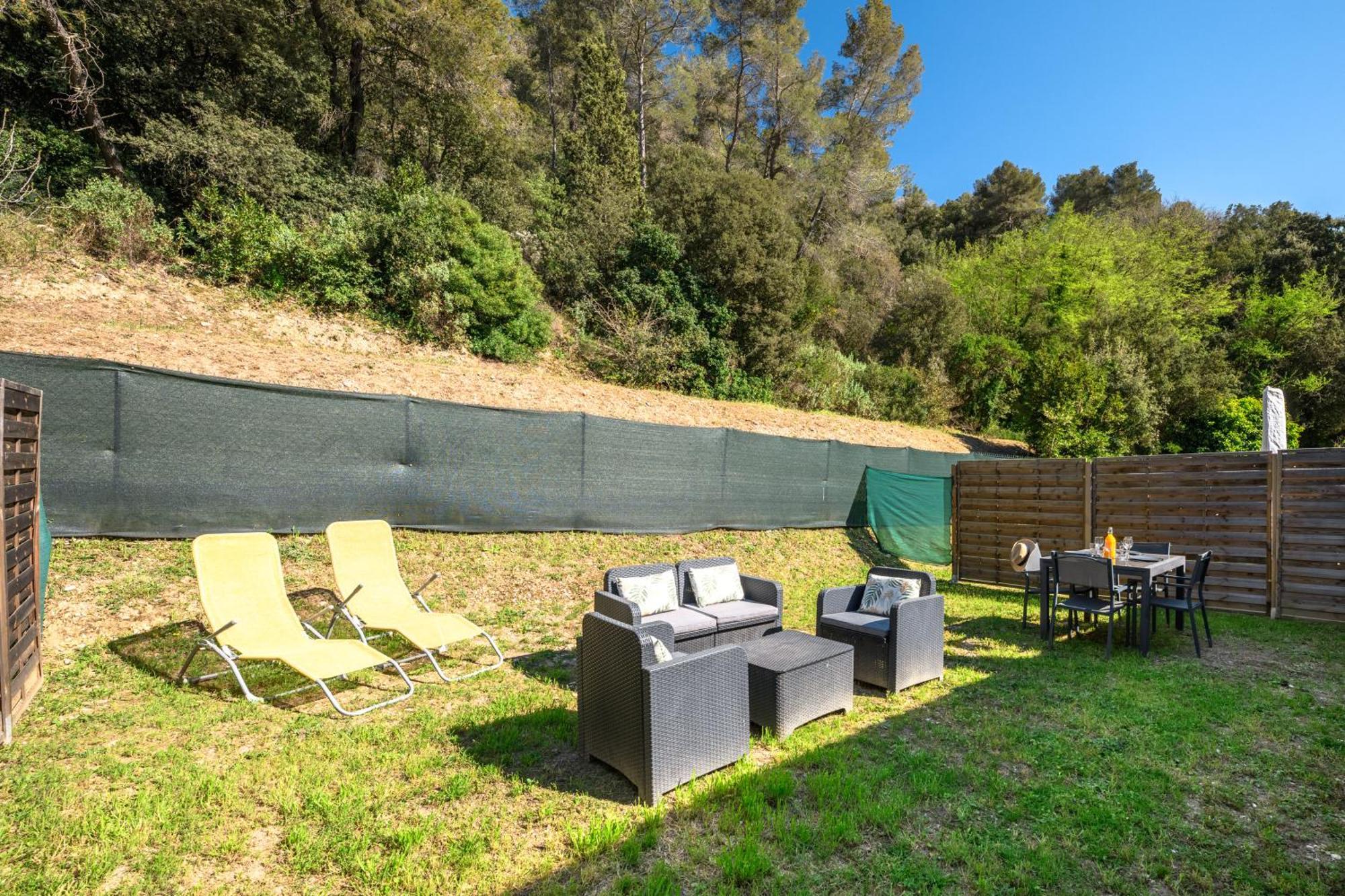 Cosy & Chill Appartements - 10 Min De La Mer - Jardin, Netflix, Terrasse, Fibre & Parking Cagnes-sur-Mer Eksteriør billede